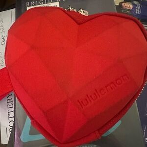 Lululemon Red Heart Crossbody Pouch